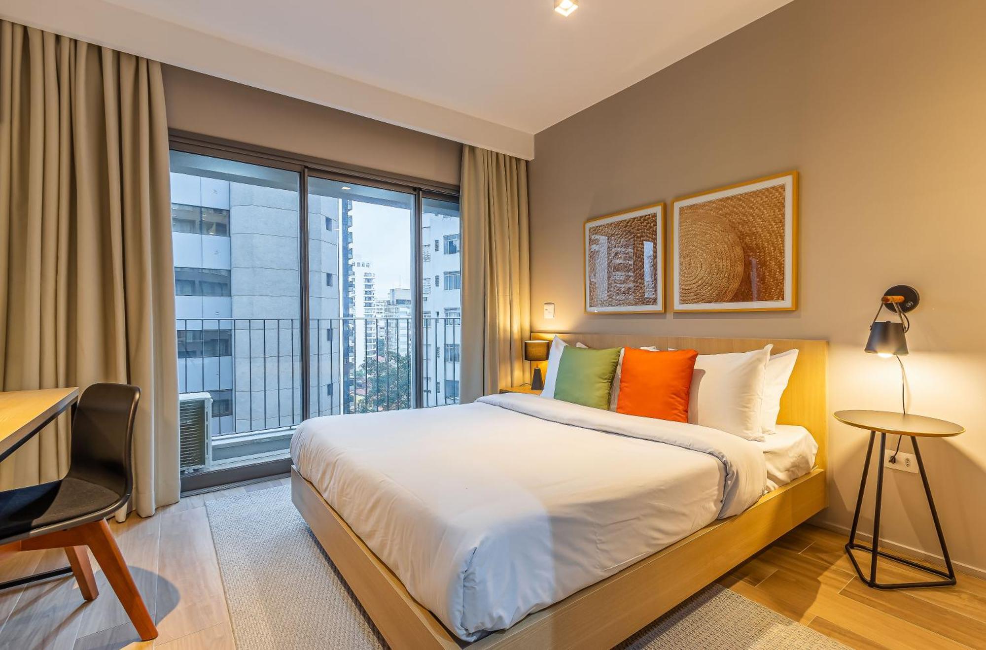 Apartamentos Proximos Ao Masp E A Metros Da Estacao Consolacao E Avenida Paulista - Next Haddock 圣保罗 客房 照片
