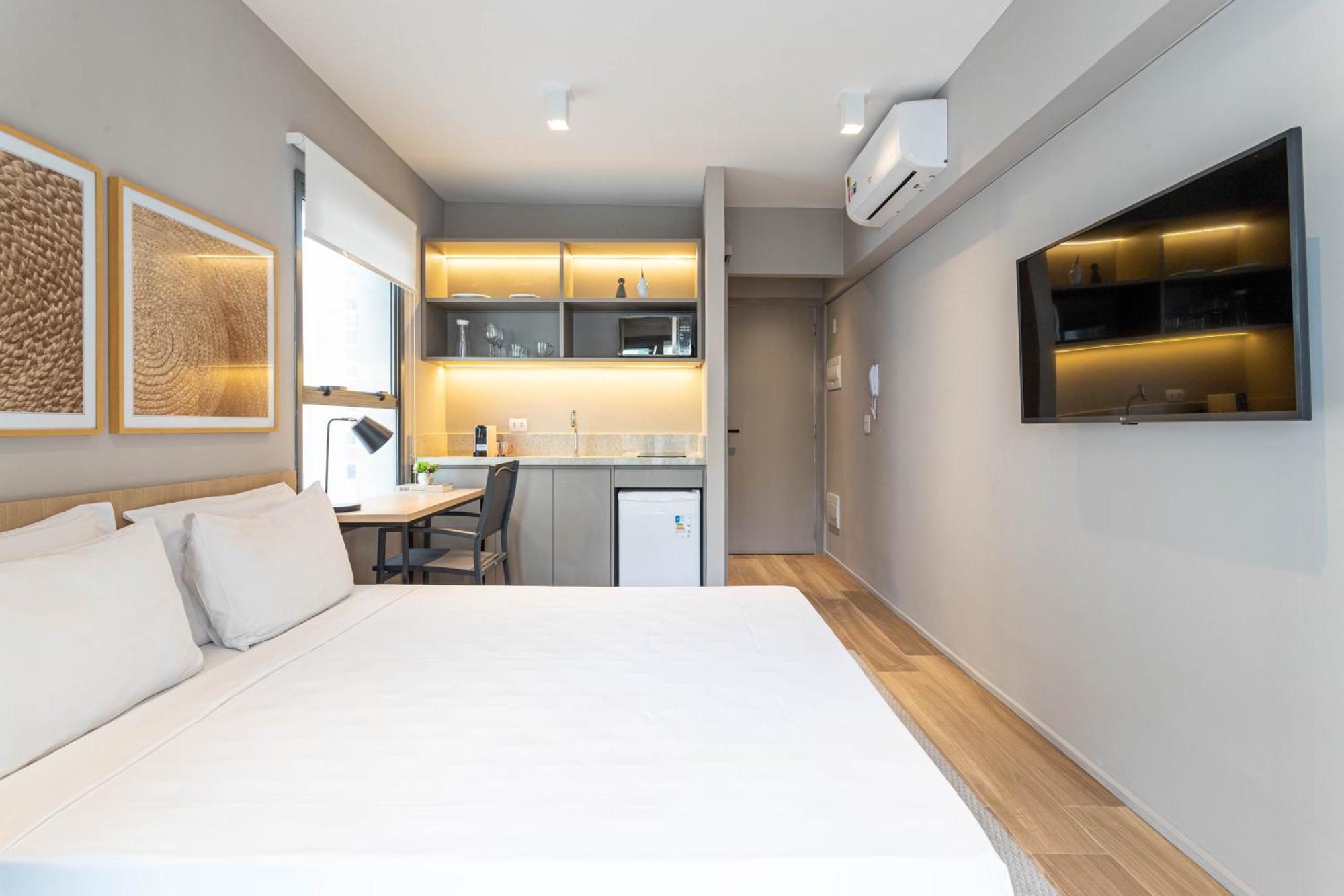 Apartamentos Proximos Ao Masp E A Metros Da Estacao Consolacao E Avenida Paulista - Next Haddock 圣保罗 外观 照片