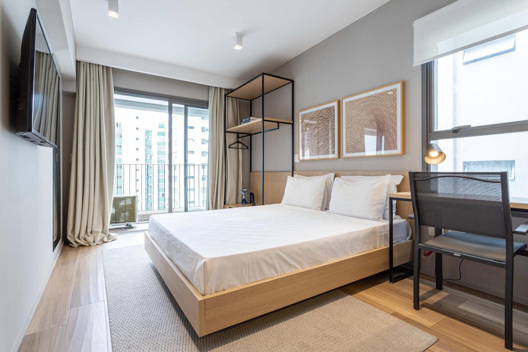 Apartamentos Proximos Ao Masp E A Metros Da Estacao Consolacao E Avenida Paulista - Next Haddock 圣保罗 外观 照片