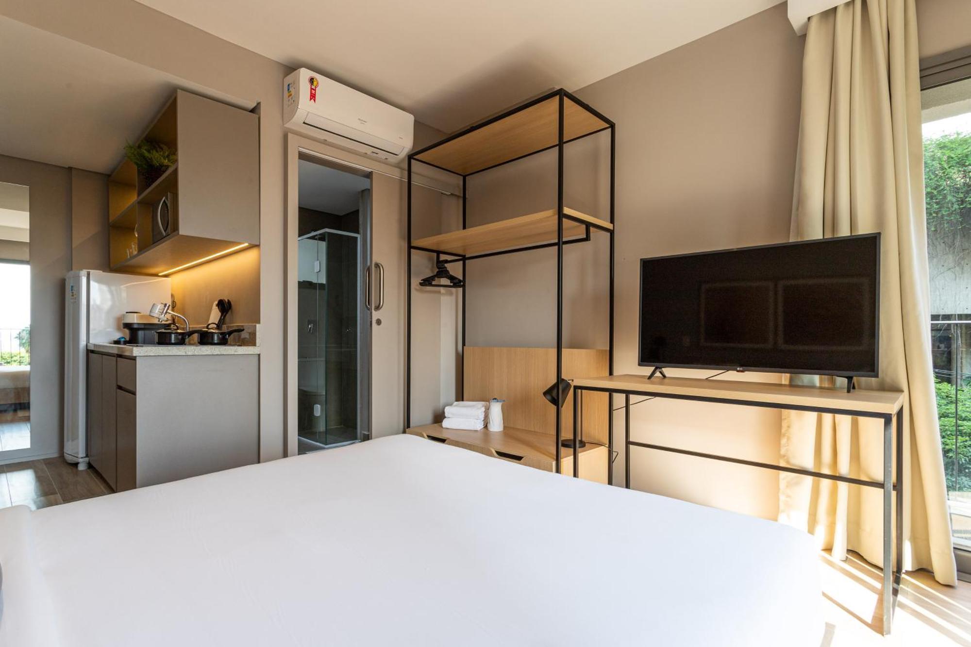 Apartamentos Proximos Ao Masp E A Metros Da Estacao Consolacao E Avenida Paulista - Next Haddock 圣保罗 客房 照片