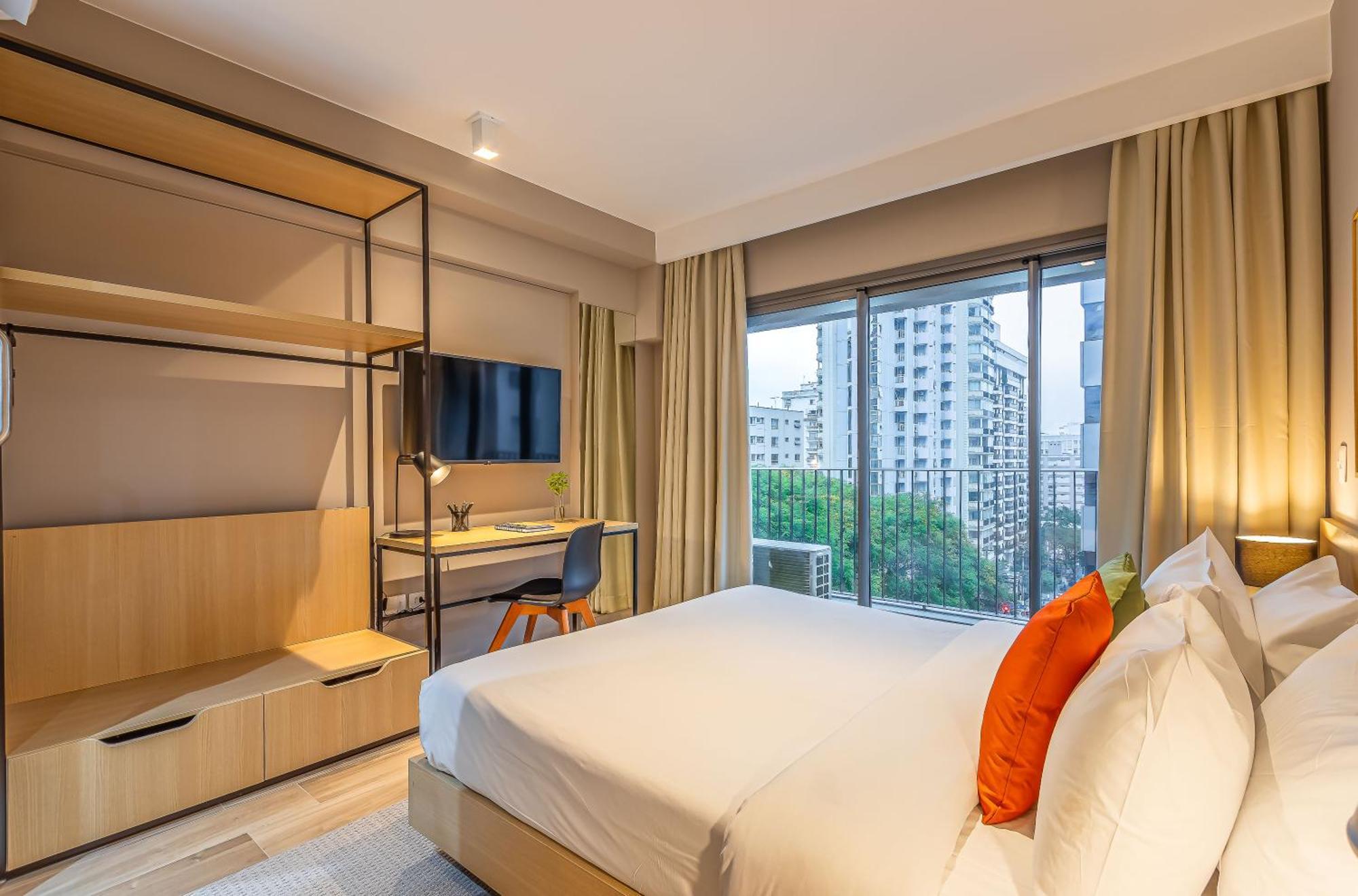 Apartamentos Proximos Ao Masp E A Metros Da Estacao Consolacao E Avenida Paulista - Next Haddock 圣保罗 客房 照片