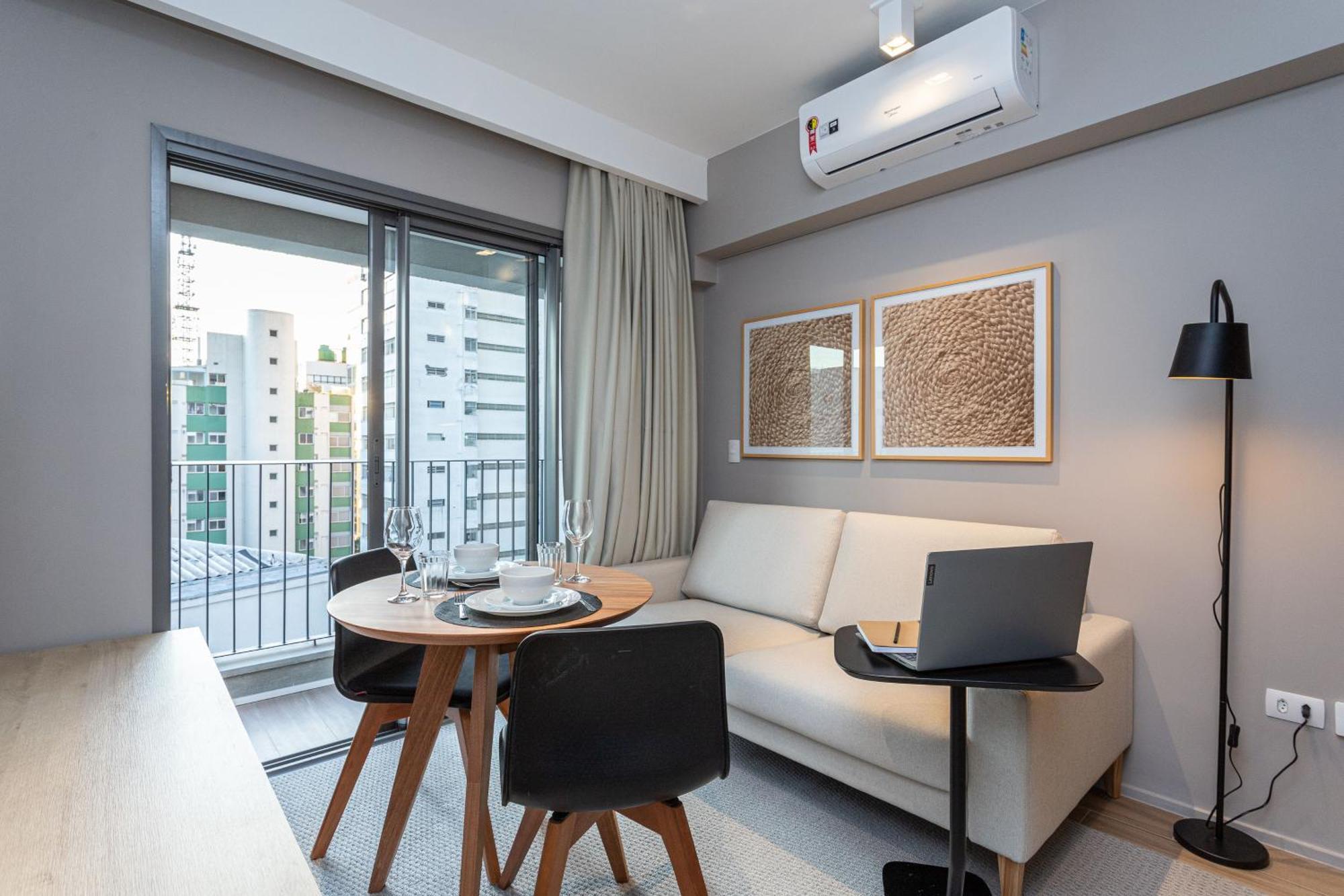 Apartamentos Proximos Ao Masp E A Metros Da Estacao Consolacao E Avenida Paulista - Next Haddock 圣保罗 外观 照片